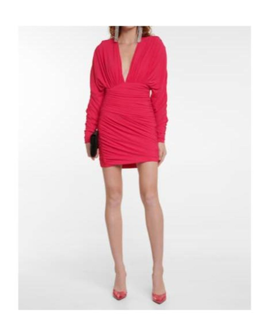 Alexandre Vauthier Pink Ruched Minidress