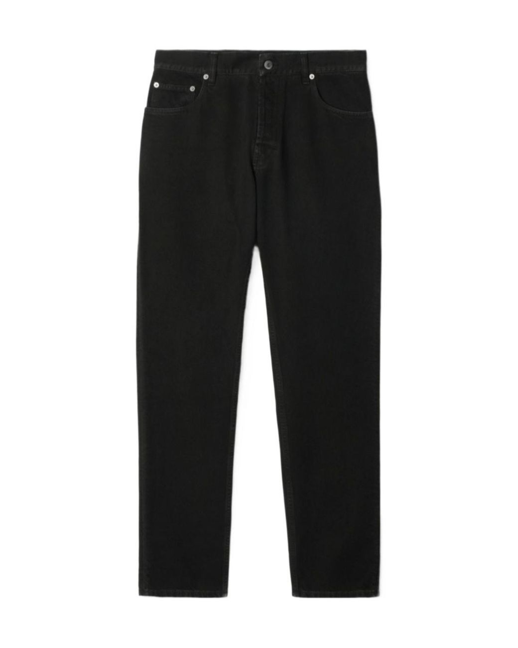 Burberry Black Logo Patch Tapered-Leg Jeans for men