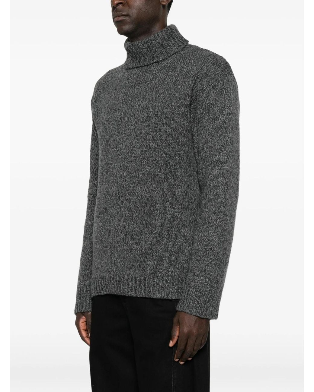 Our Legacy Gray Popover Turtleneck Knitted Jumper for men