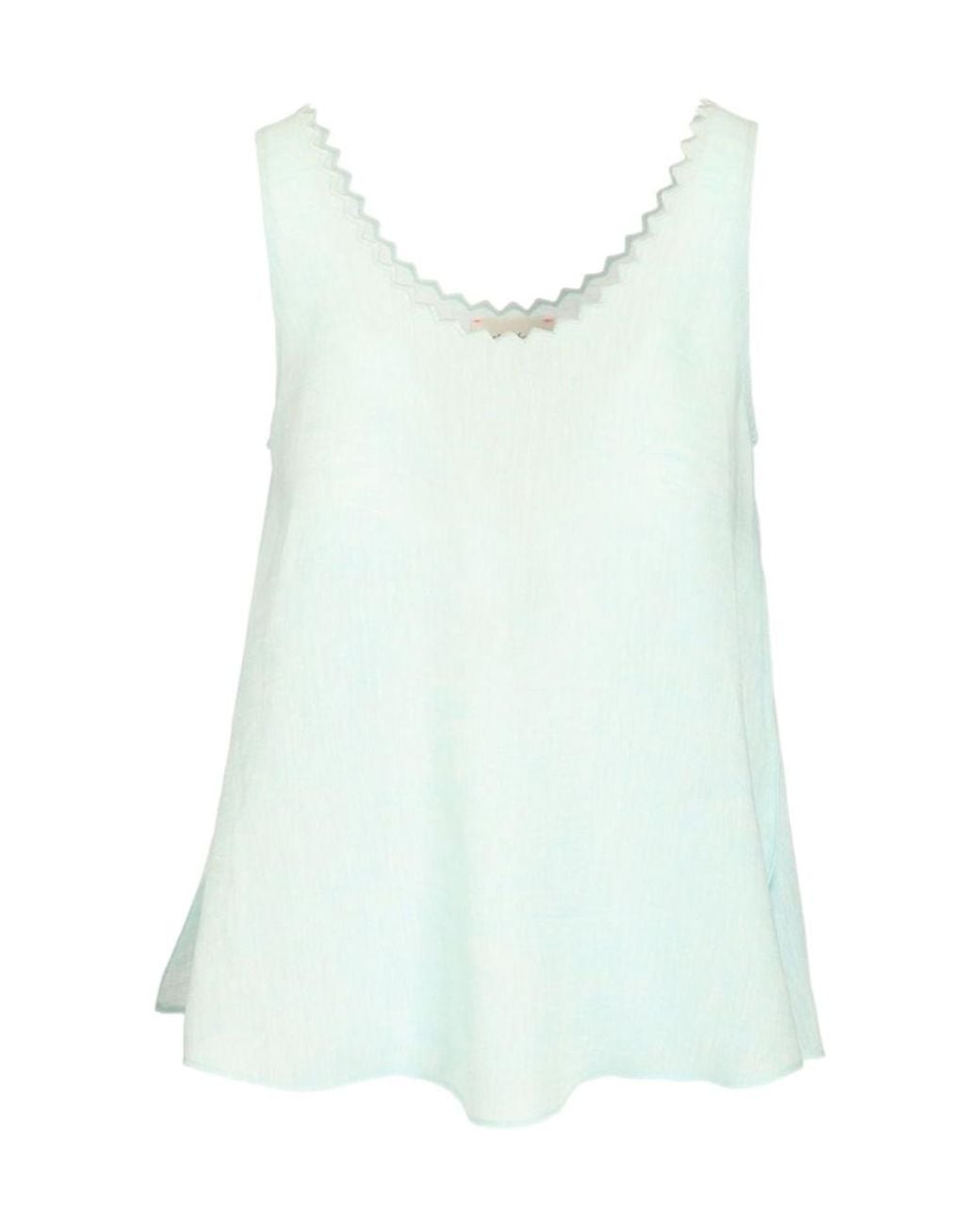 Forte_forte Blue Crew-Neck Tank Top