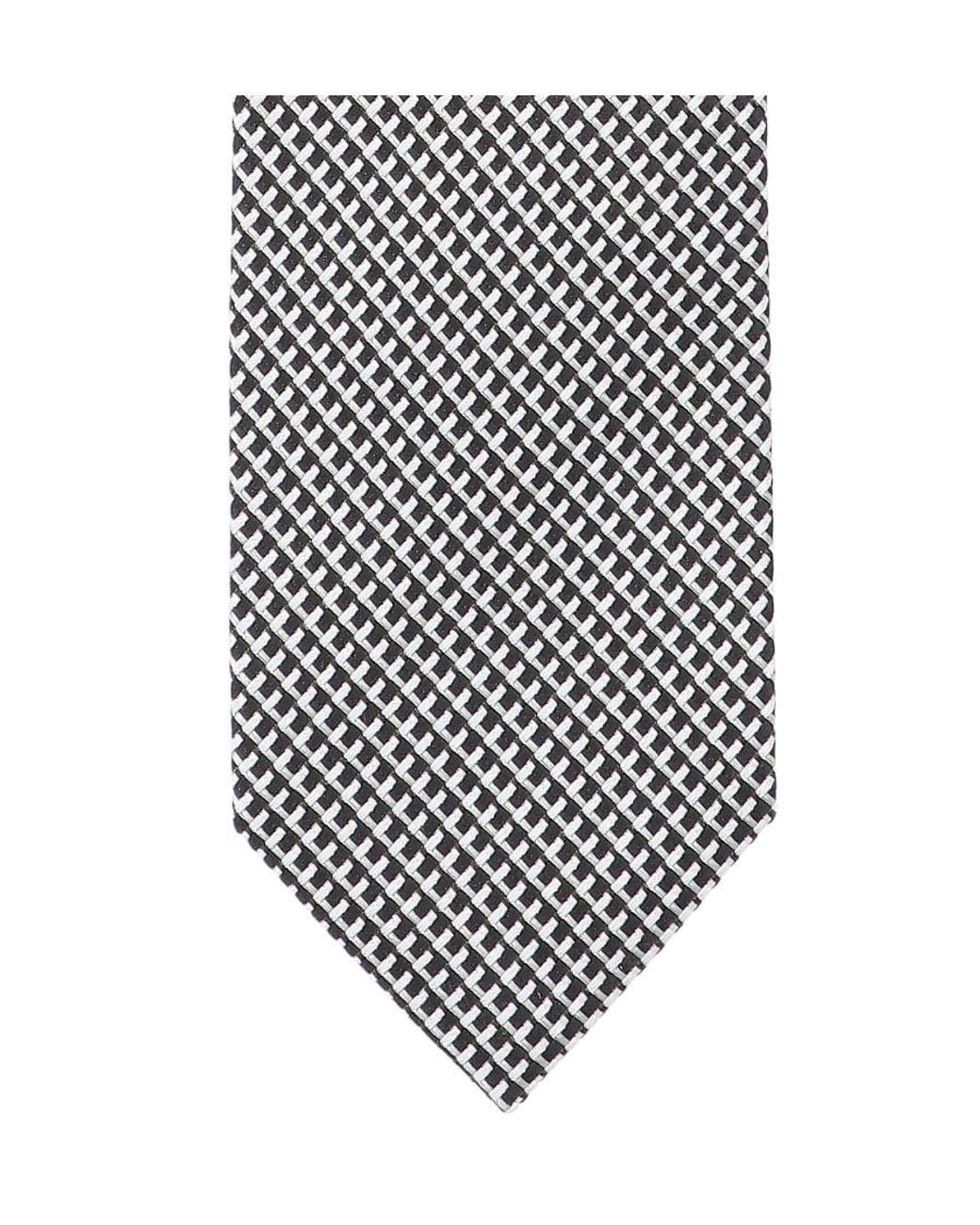 Tom Ford White Patterned-Jacquard Pointed-Tip Tie for men