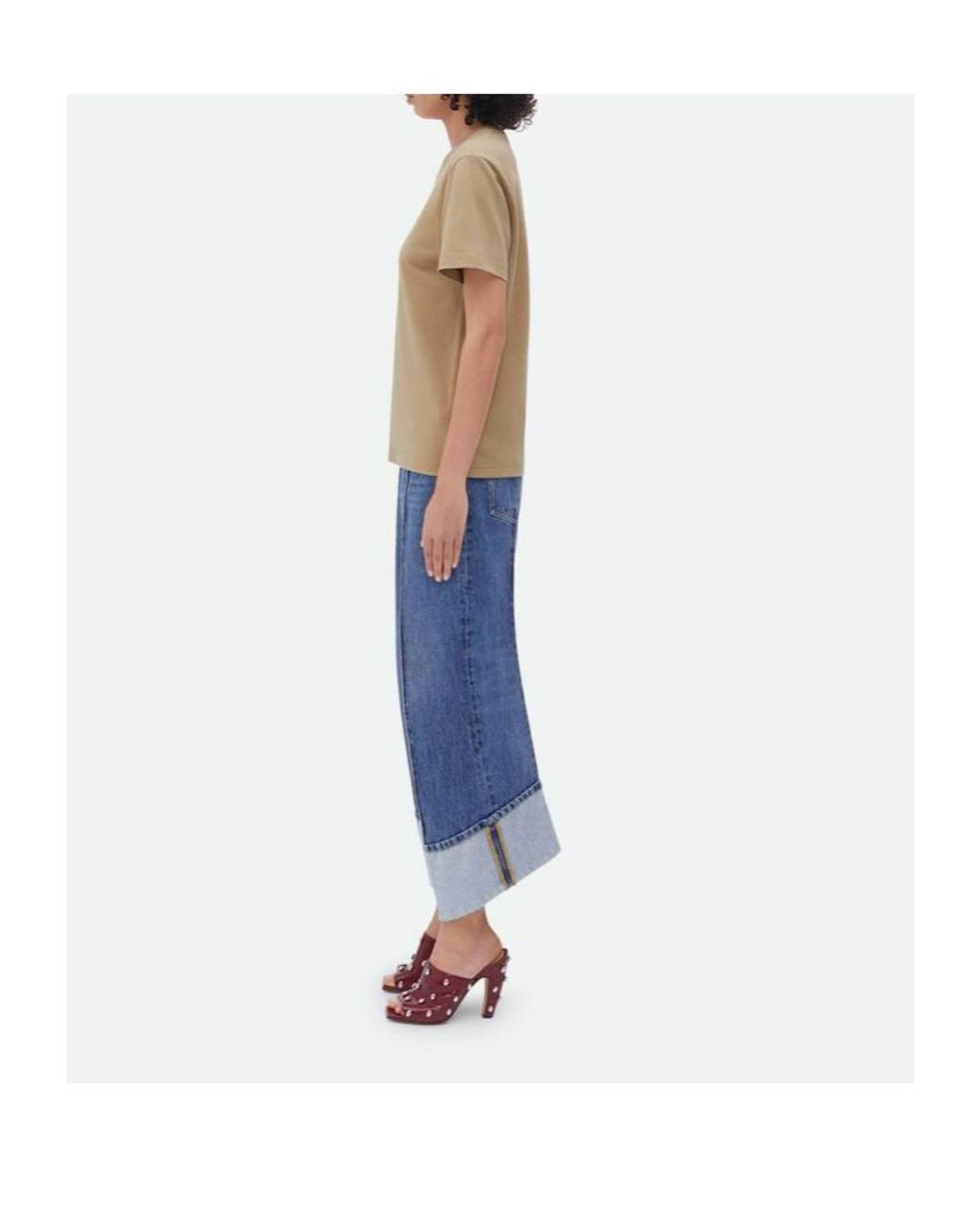 Bottega Veneta Natural Logo Short-Sleeved T-Shirt
