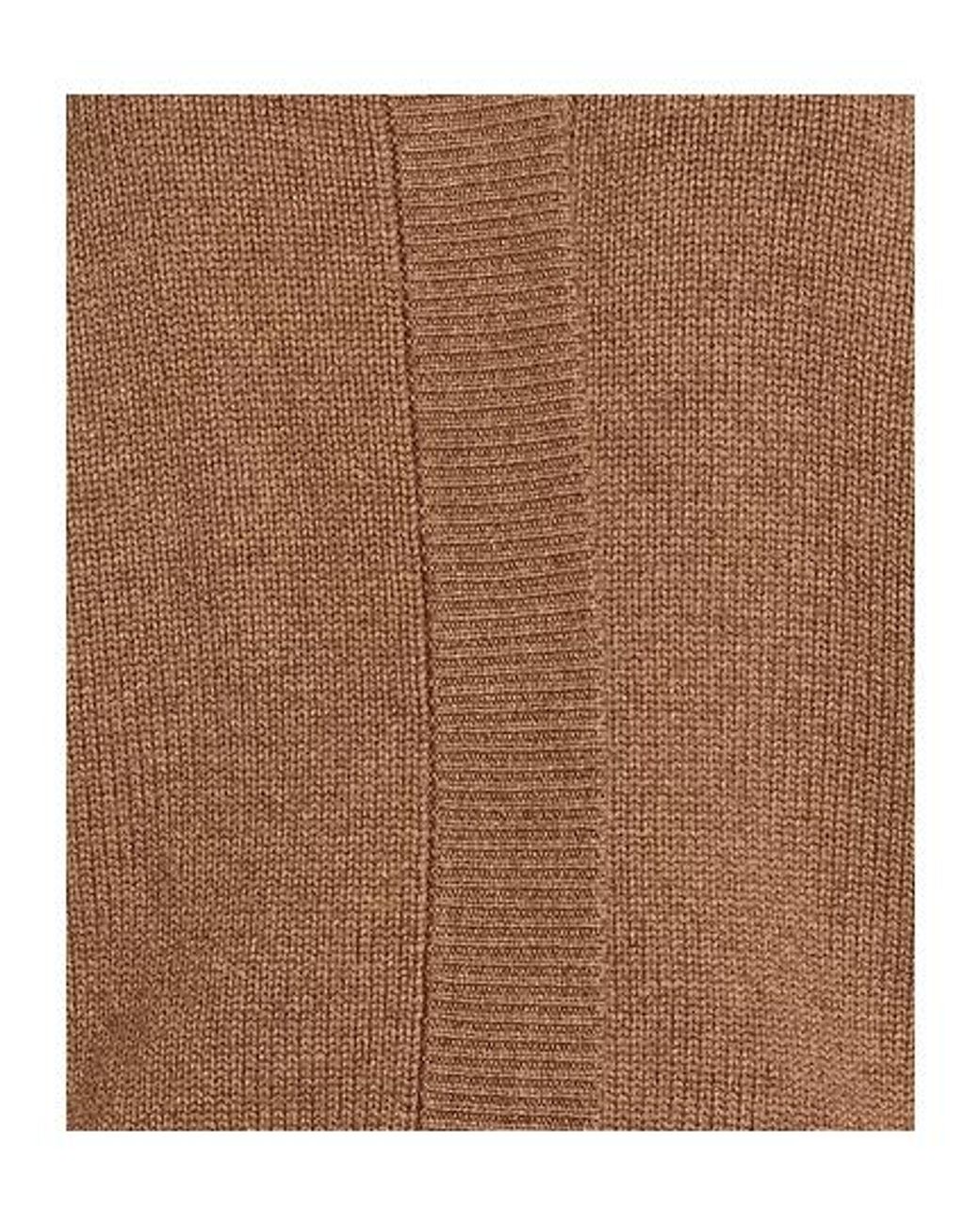 Max Mara Brown Three-Quarter Sleeve Knit Sweater