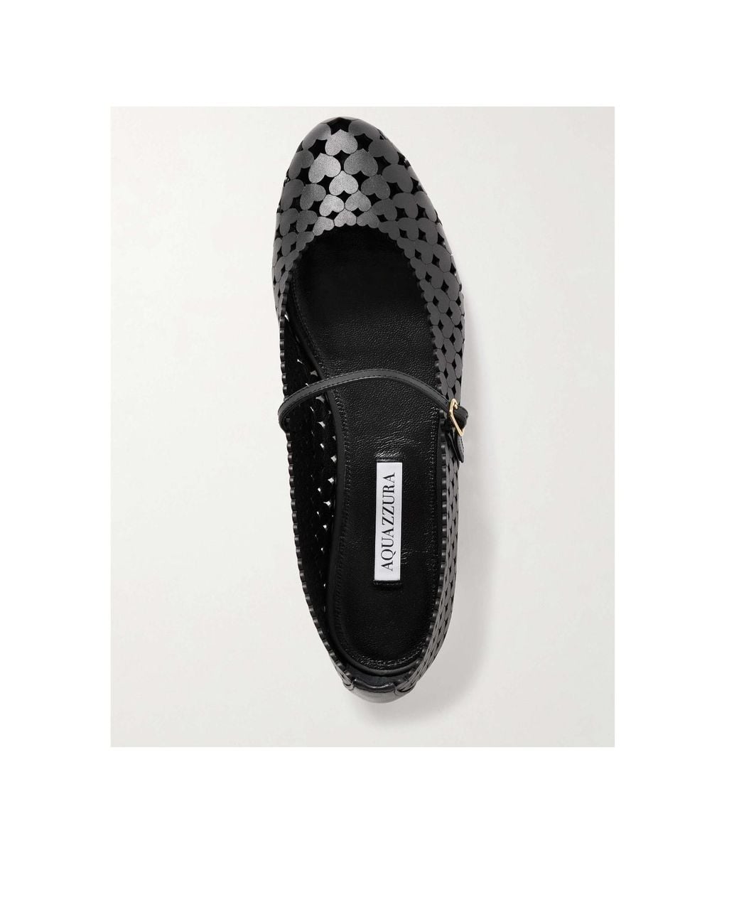 Aquazzura Black Amourose Ballet Flats