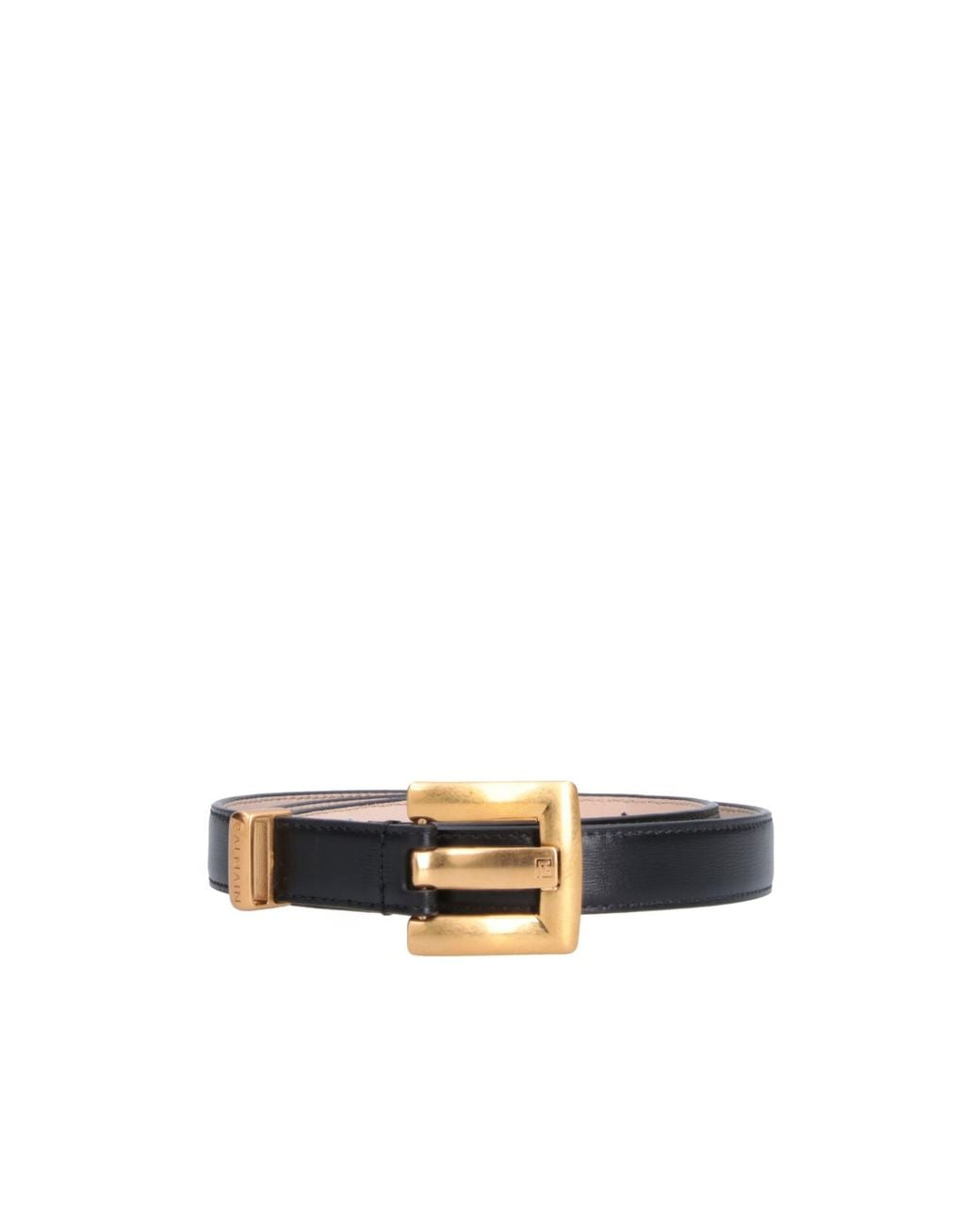 Balmain White Logo Buckle Belt