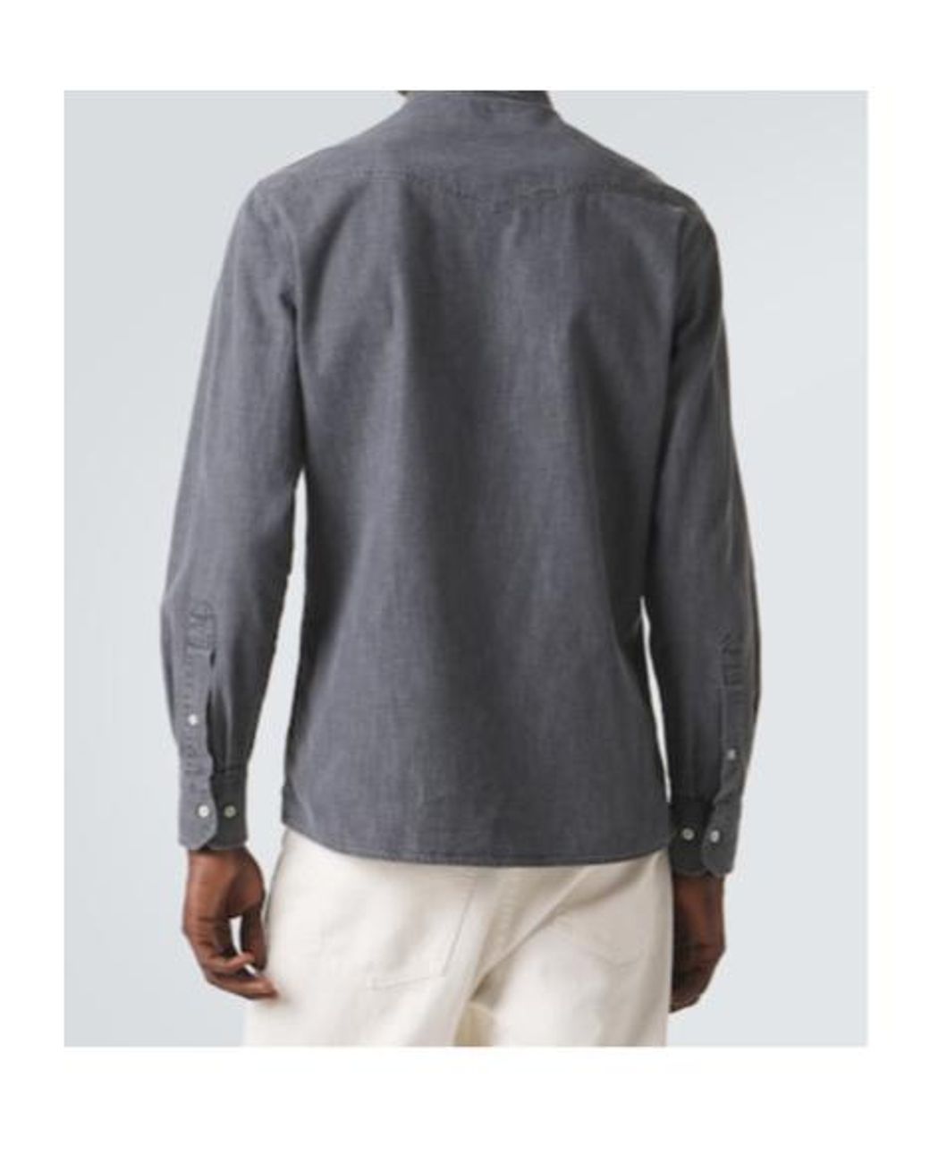 Brunello Cucinelli Blue Denim Shirt for men