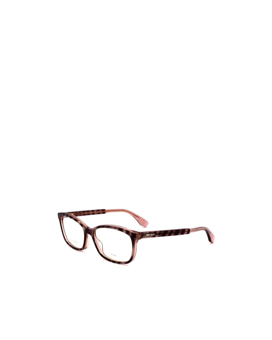 Jimmy Choo White Eyewear Rectangular Frame Glasses