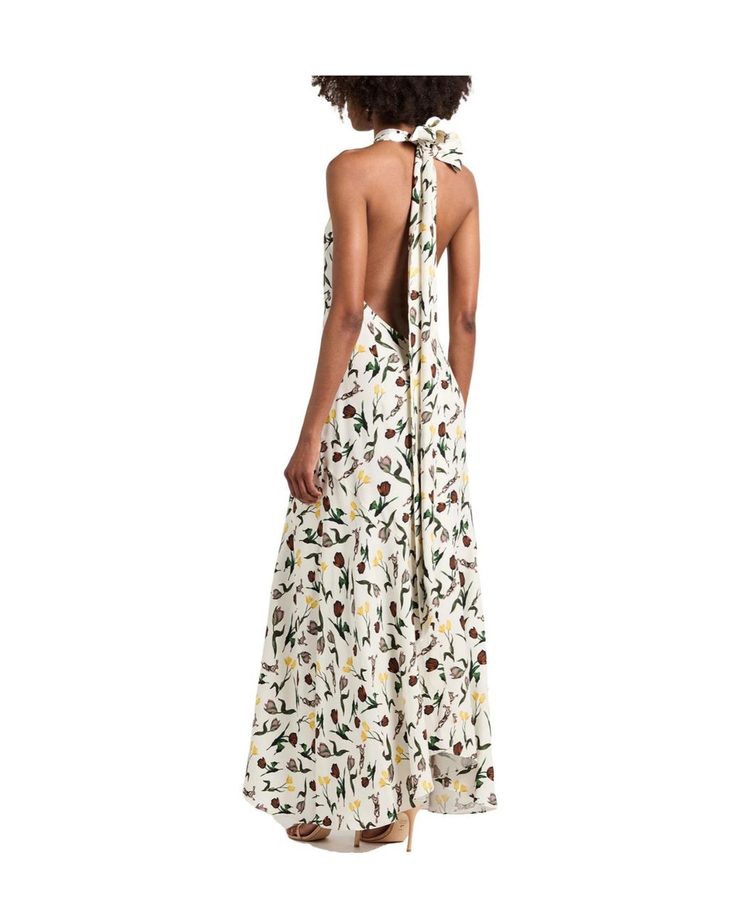 Marni Metallic Floral Sleeveless Dress