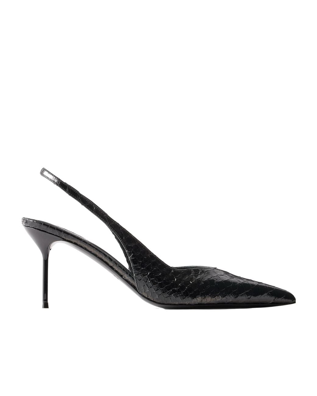 Paris Texas Multicolor Snake-Effect Leather Slingback Pumps