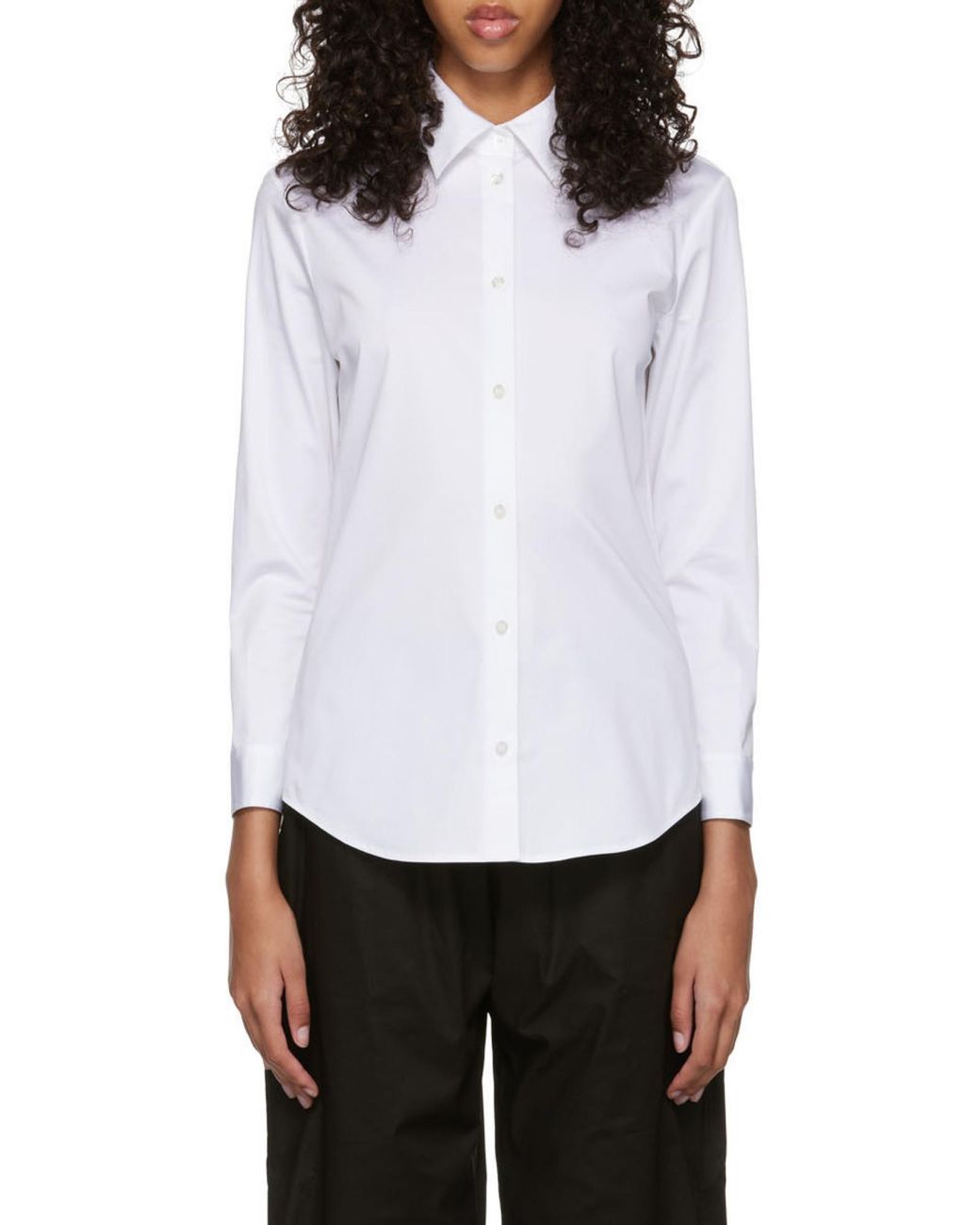 The Row White Petra Classic Shirt