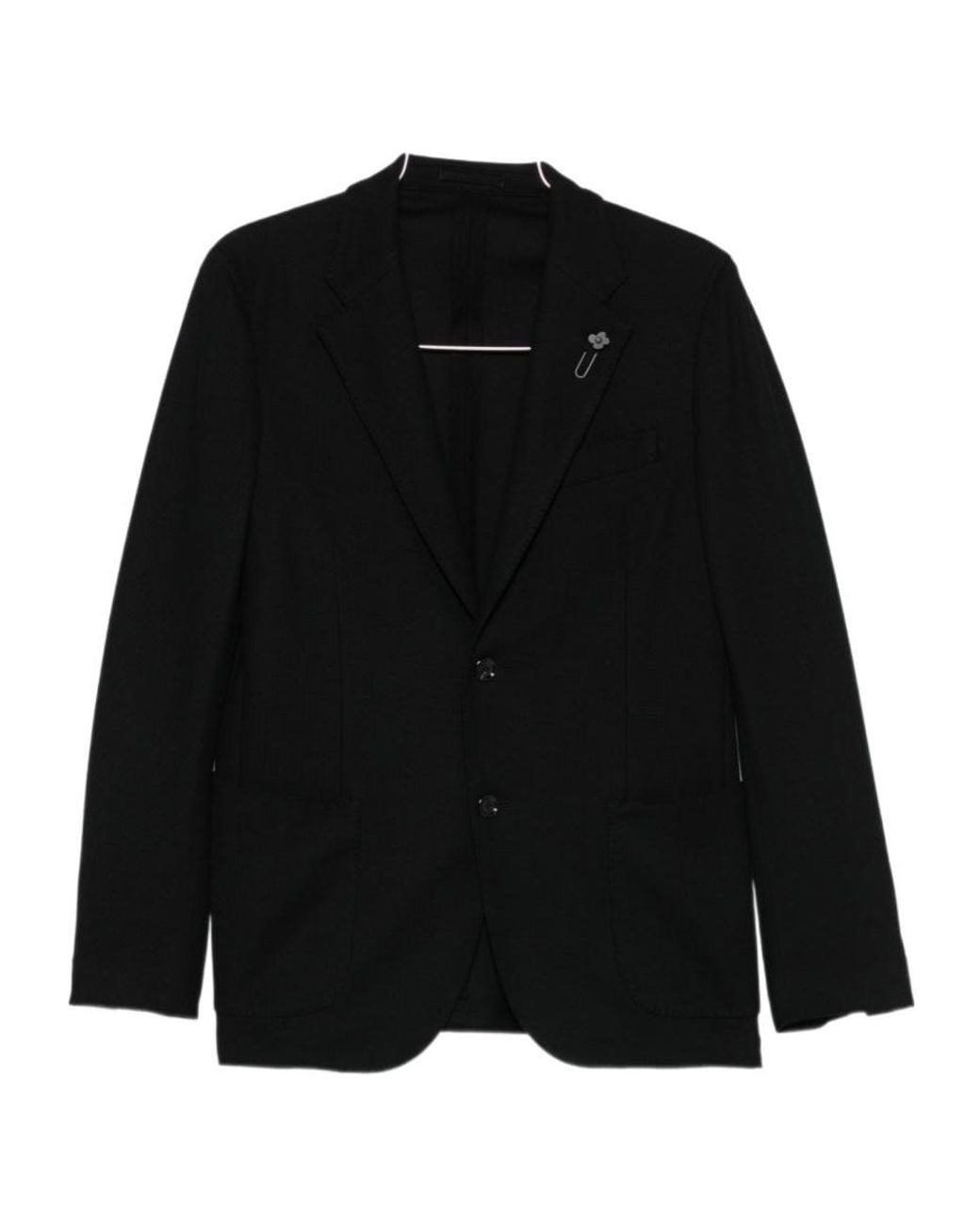 Lardini Black ロゴピン ジャケット for men