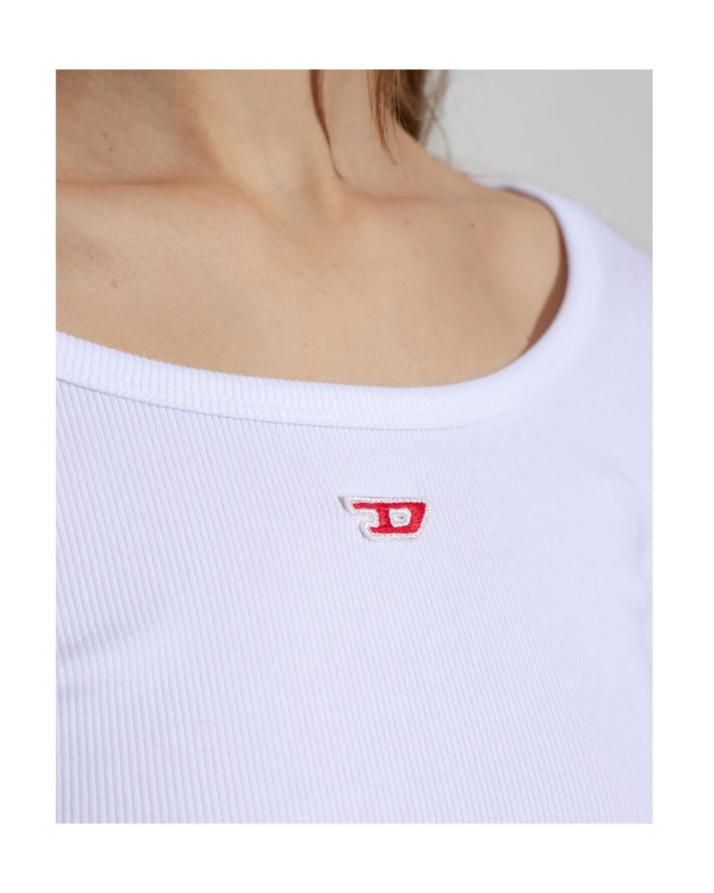 DIESEL White 'T-Ballet-D'T-Shirt