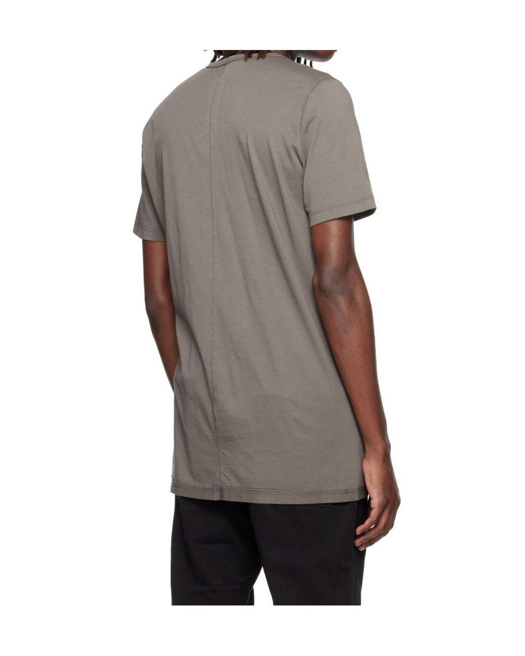 Rick Owens Gray Level T Elongated T-Shirt for men