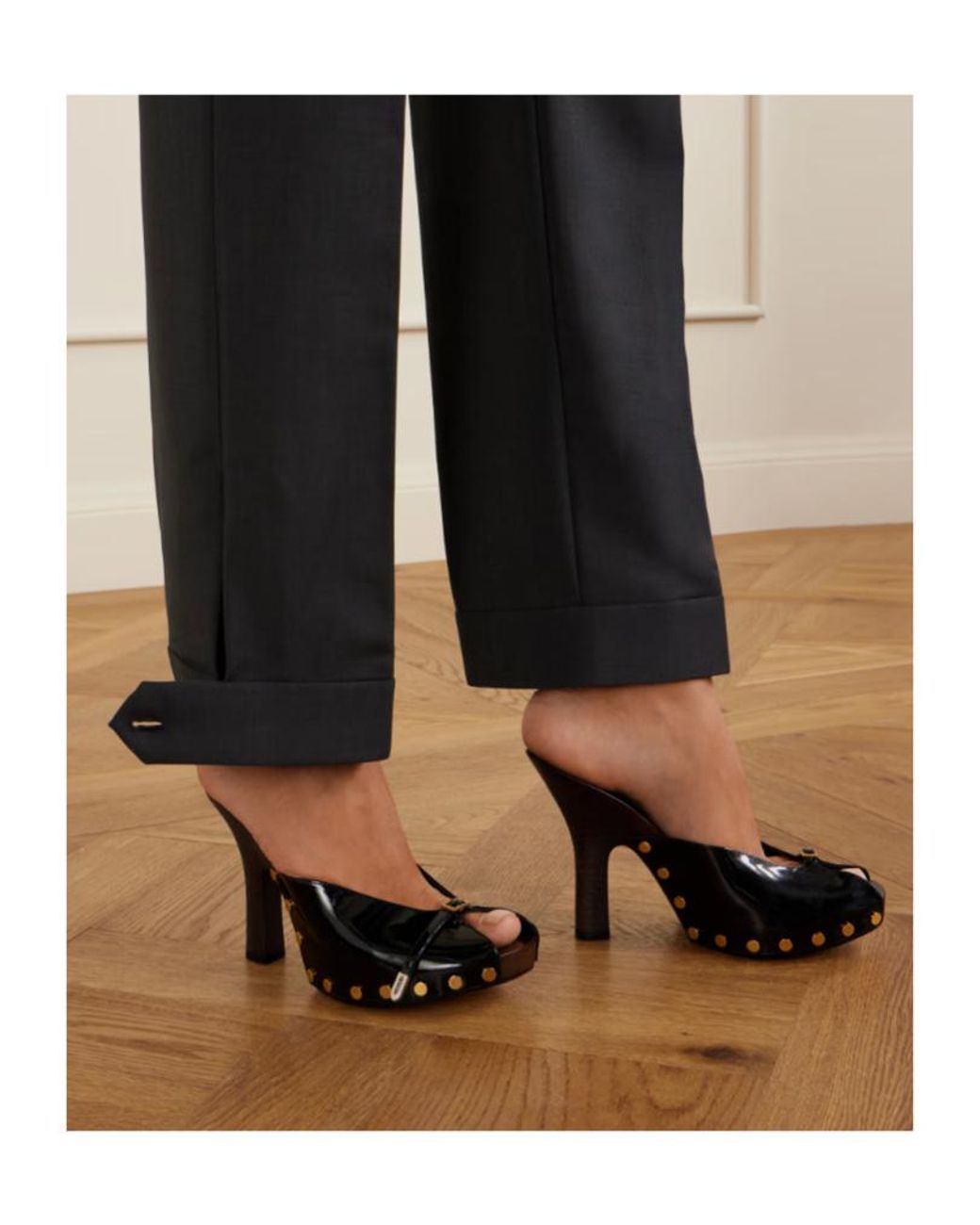 Versace Black Sassi Clogs