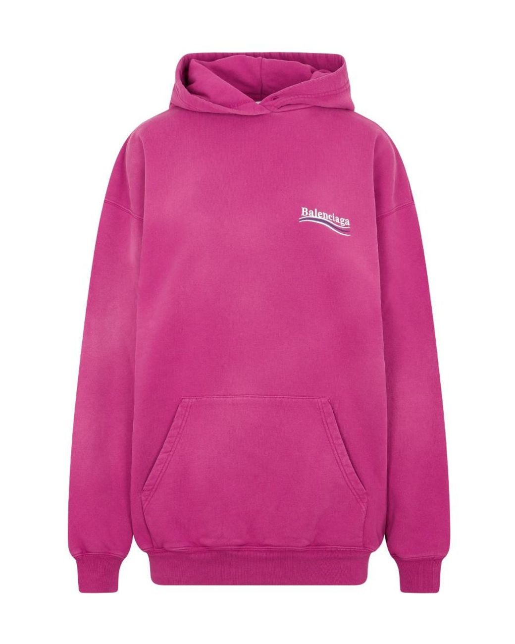 Balenciaga Pink Political Campaign Medium Fit Hoodie