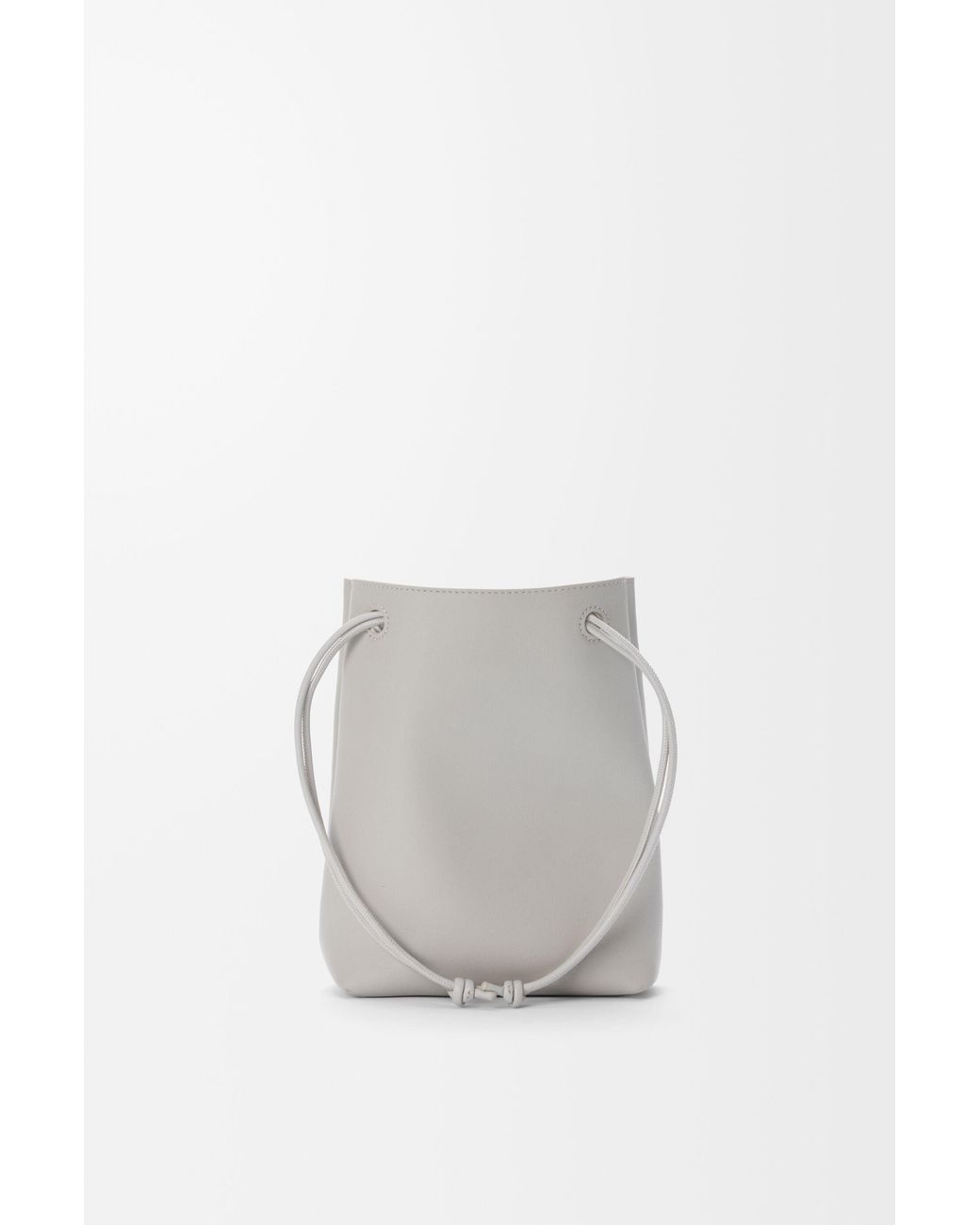 Loewe Gray Logo Shoulder Bag