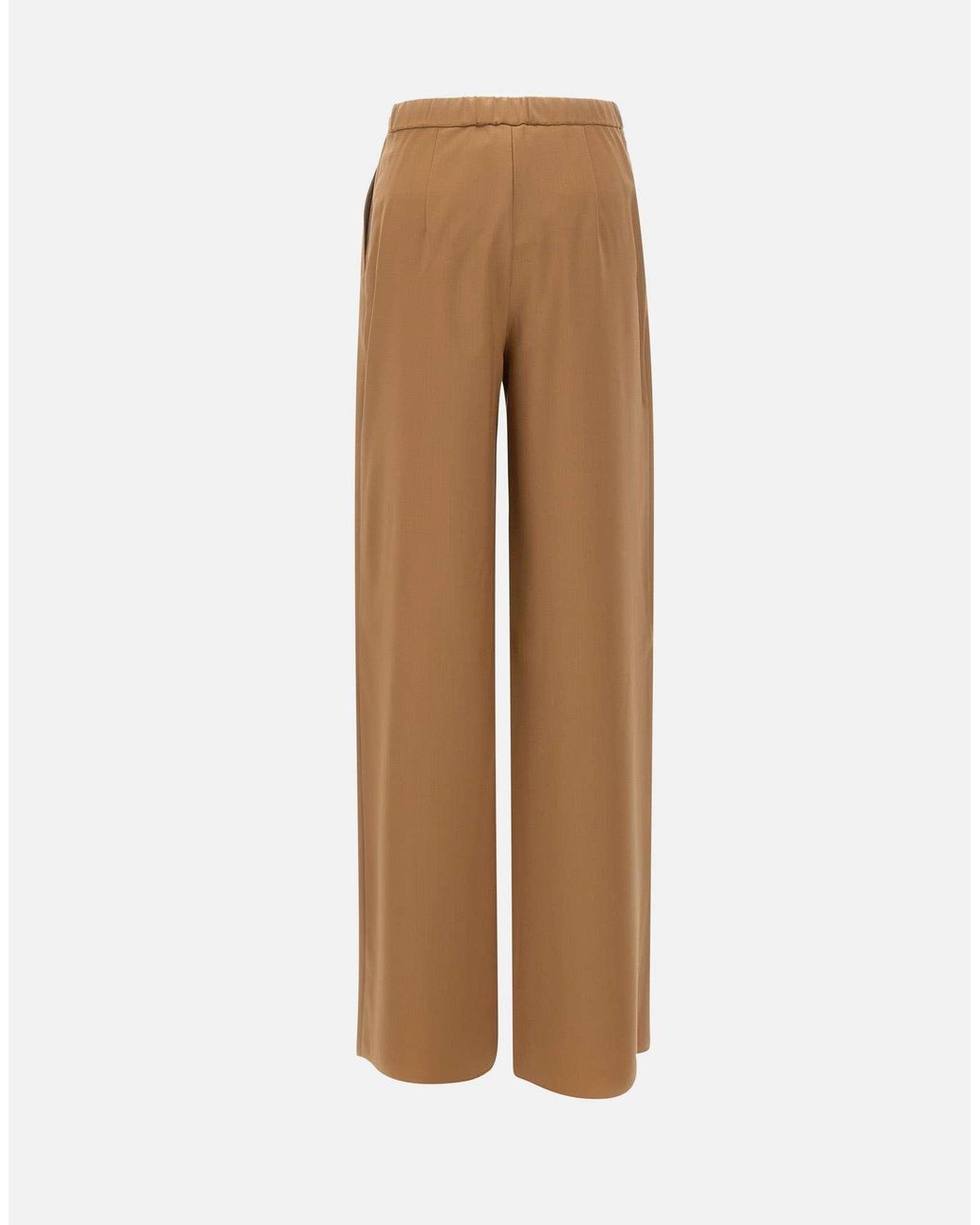 Max Mara Brown Studio Berard High-Waist Drawstring Trousers