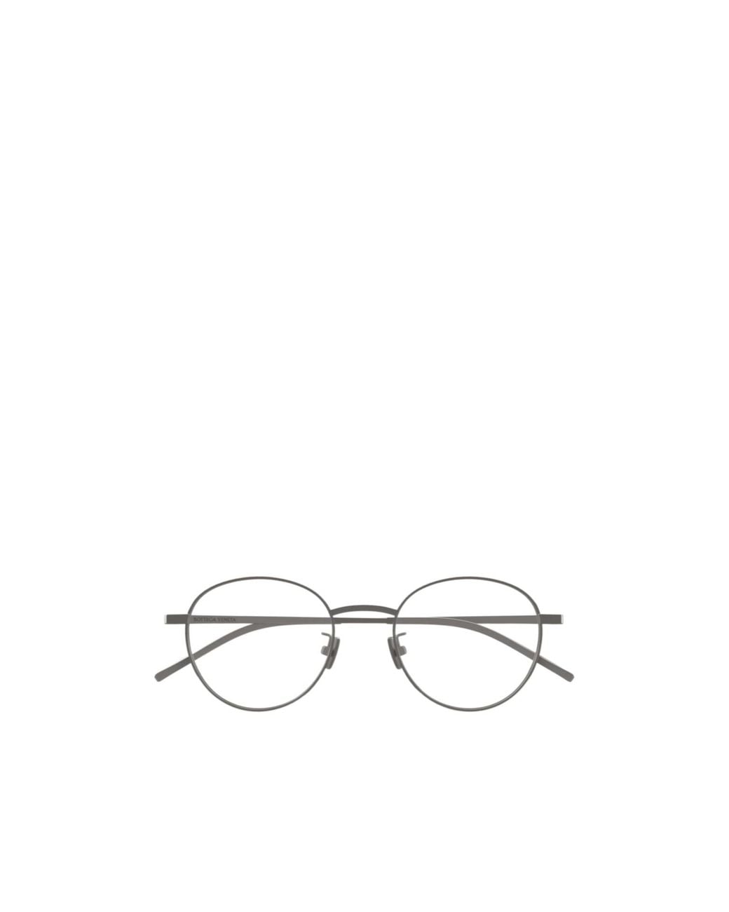 Bottega Veneta White Eyewear Oval Frame Glasses for men