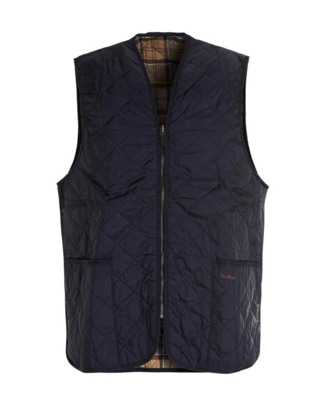Barbour Blue Quilted Sleeveless Jacket for men