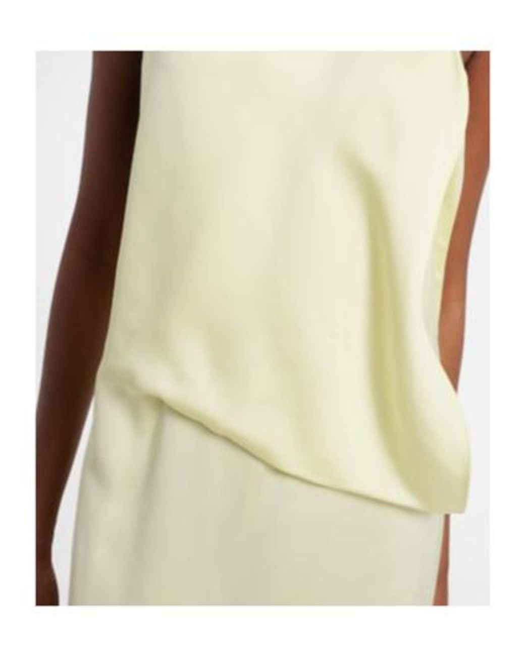 Sportmax White Dolmen Satin Gown