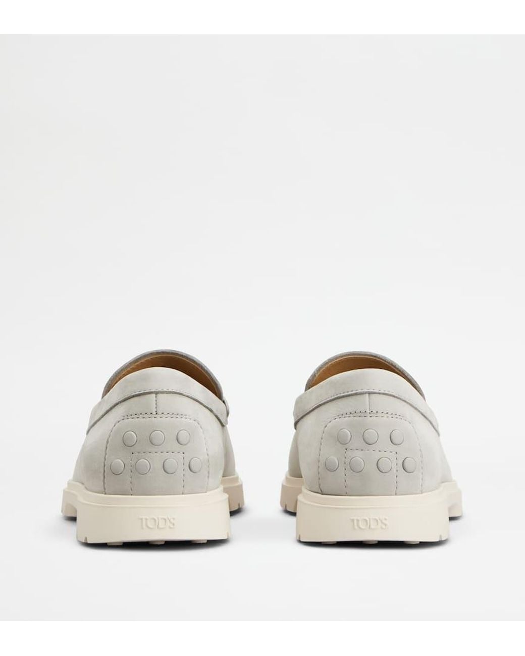 Tod's White Leather Loafers for men