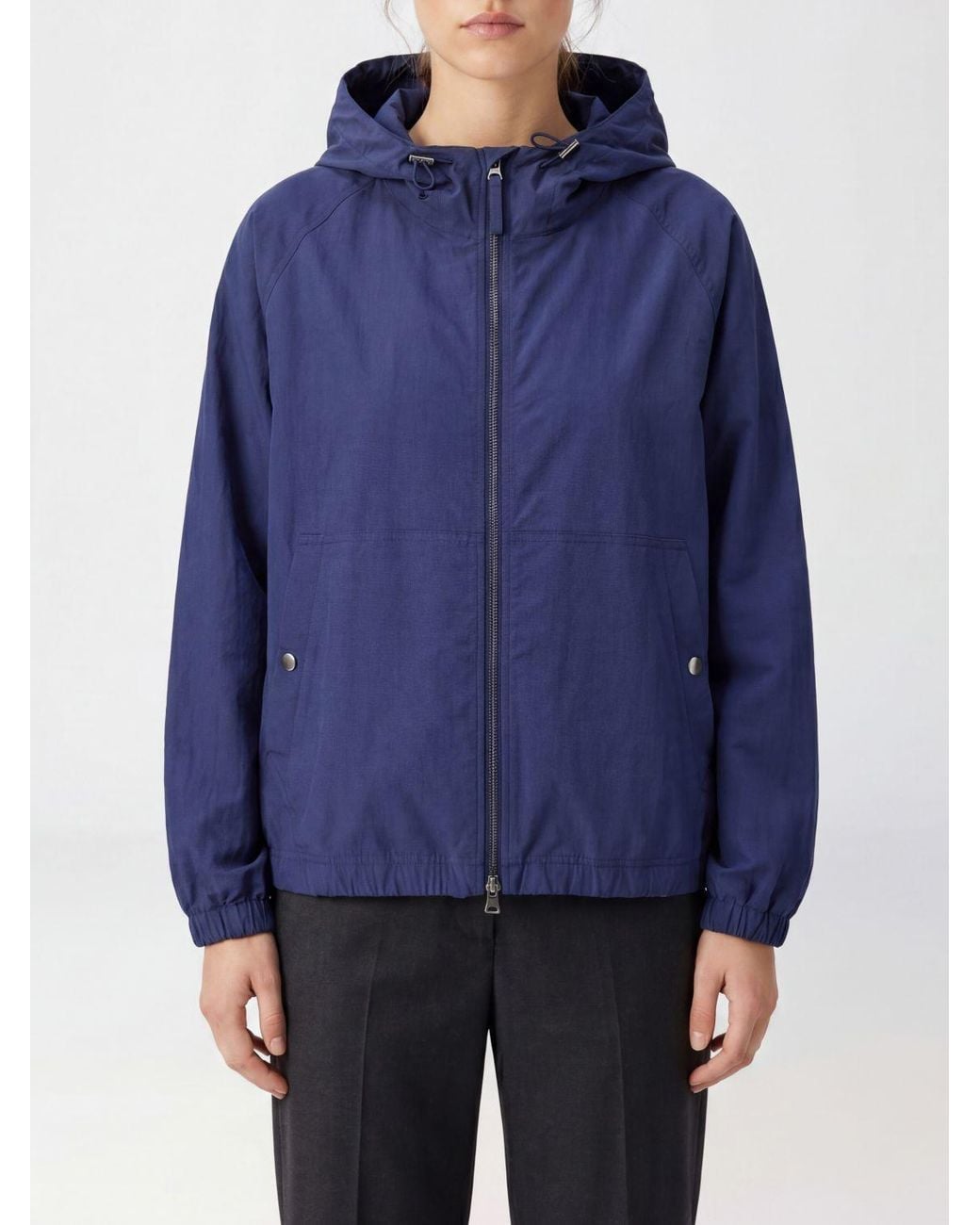 DUNST Blue Summer Breeze Zip Hooded Jacket
