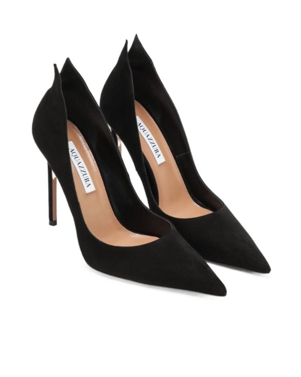 Aquazzura Black Pointed-Toe High Heels