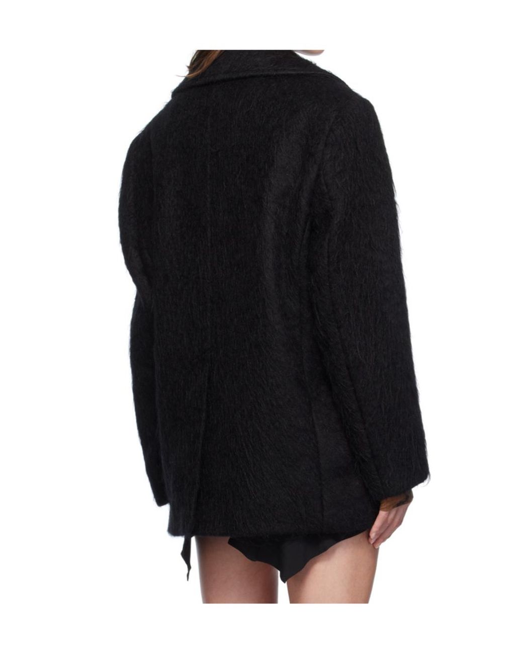 Acne Black Straight Hem Jacket