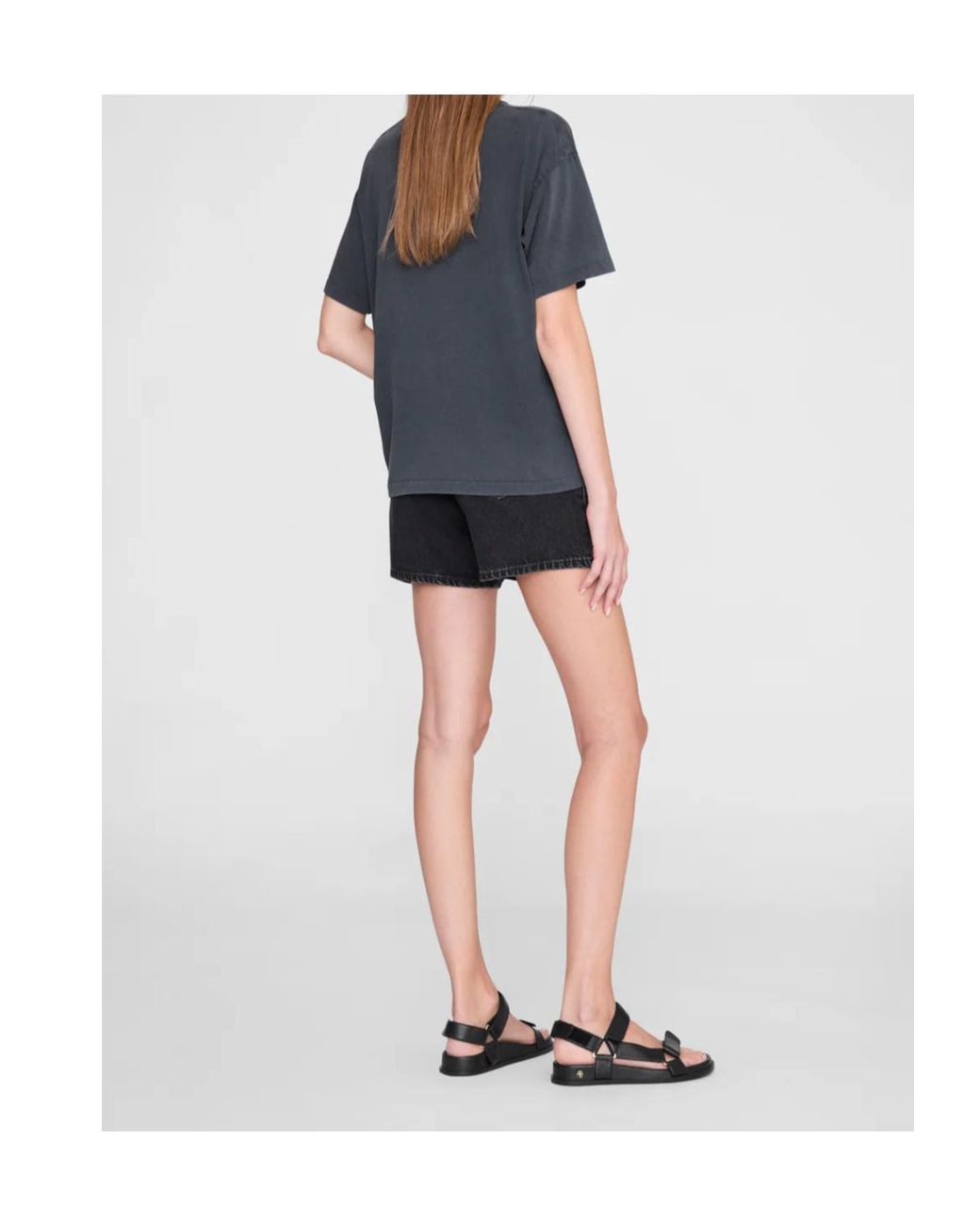 Anine Bing Blue Cade Tee Palms