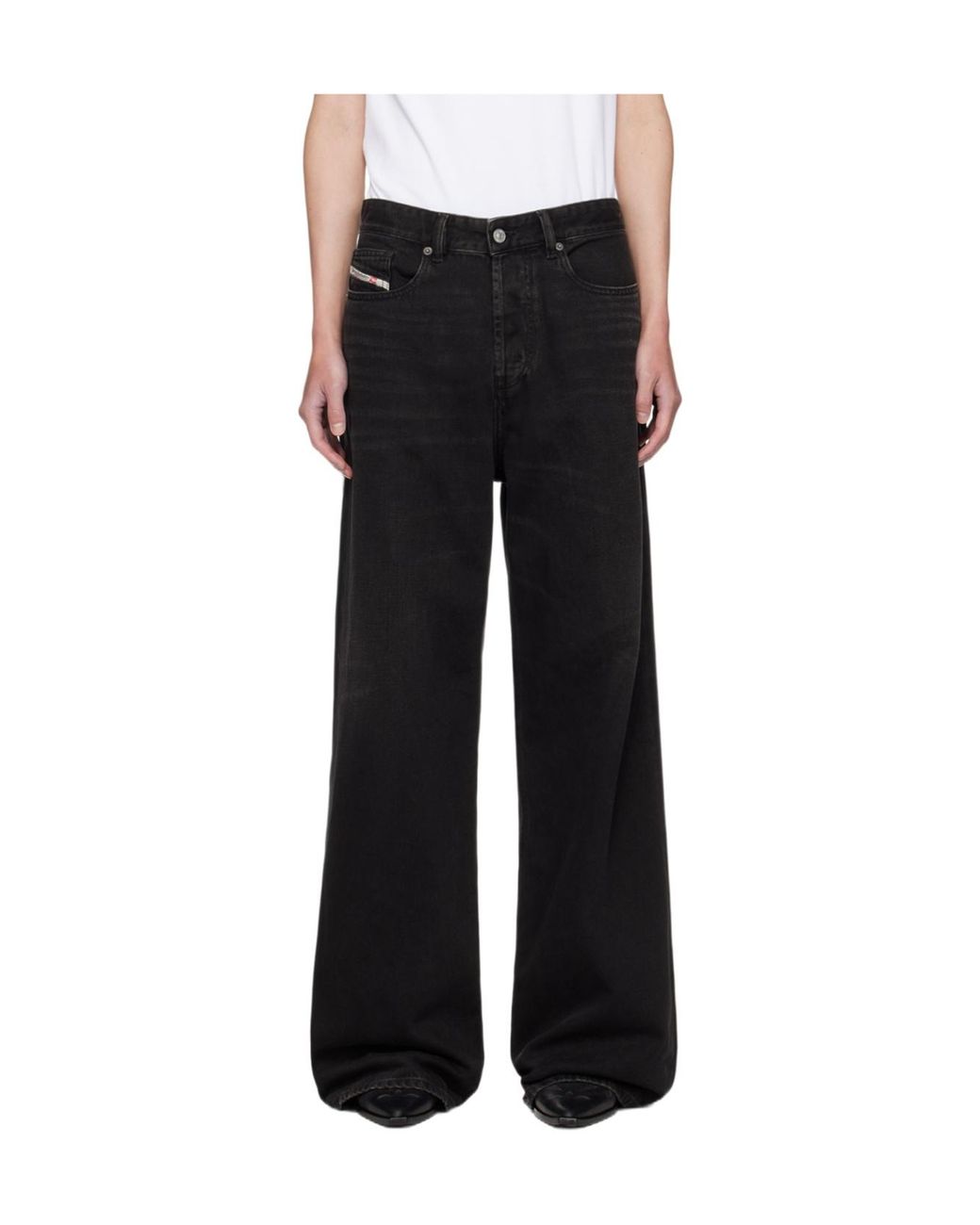 DIESEL Black D-Rise Jeans for men