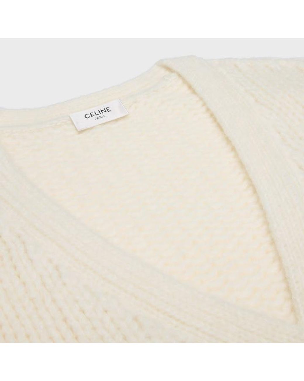 Céline White Cardigan