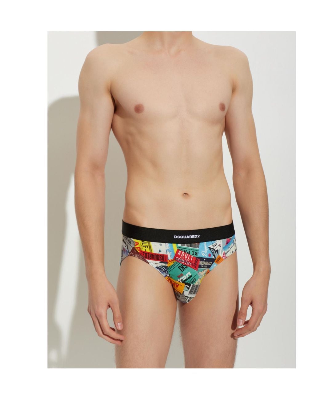 DSquared² White Signature Briefs for men