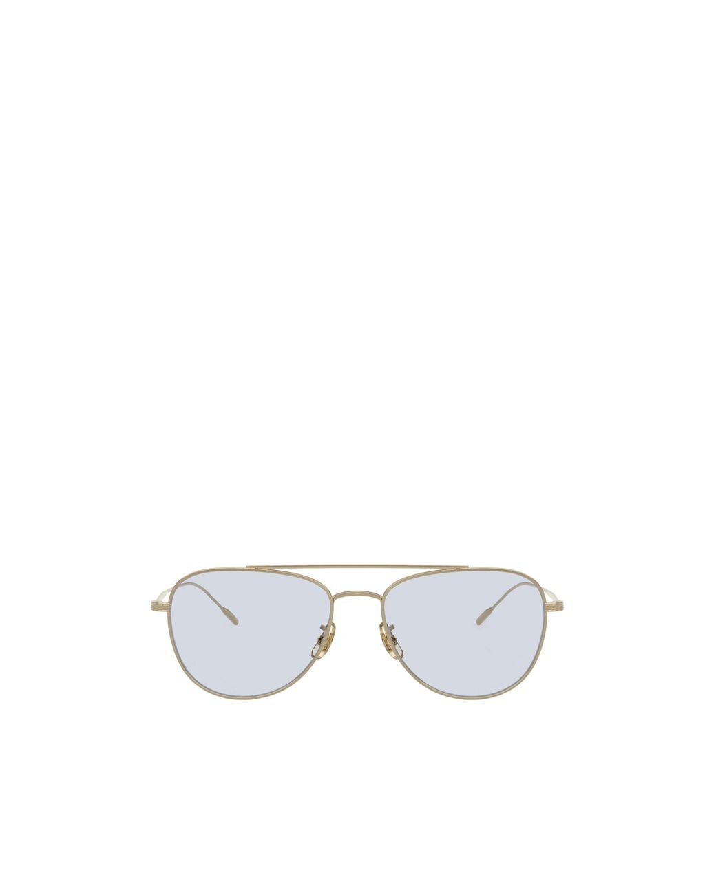 Oliver Peoples White Stilson Pilot-Frame Sunglasses for men