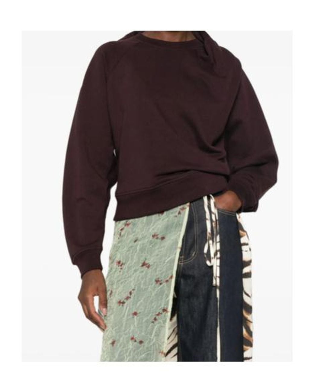 Dries Van Noten Purple Crew-Neck Sweatshirt