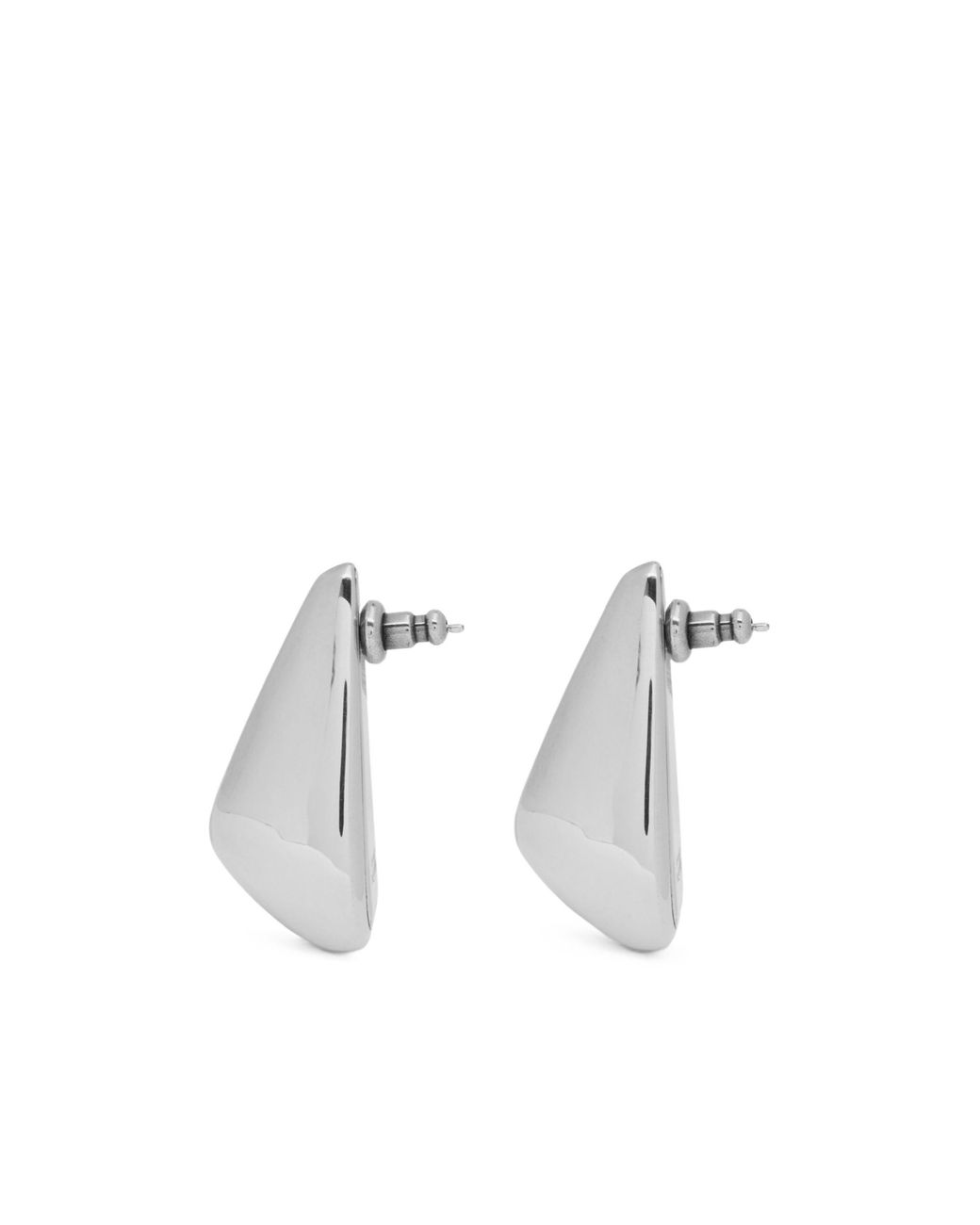 McQueen White Thorn Drop Earrings