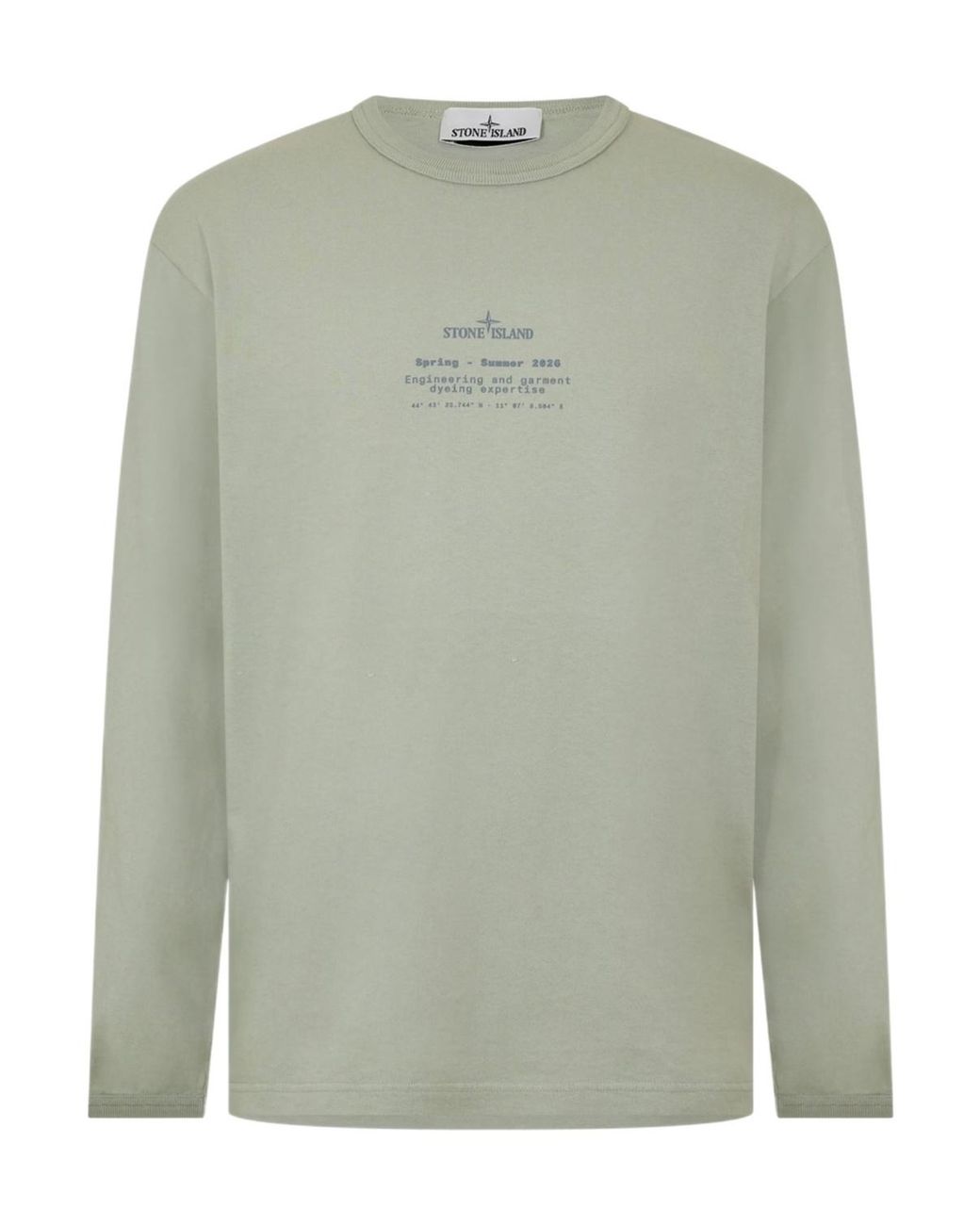 Stone Island Green Long Sleeve T-Shirt for men