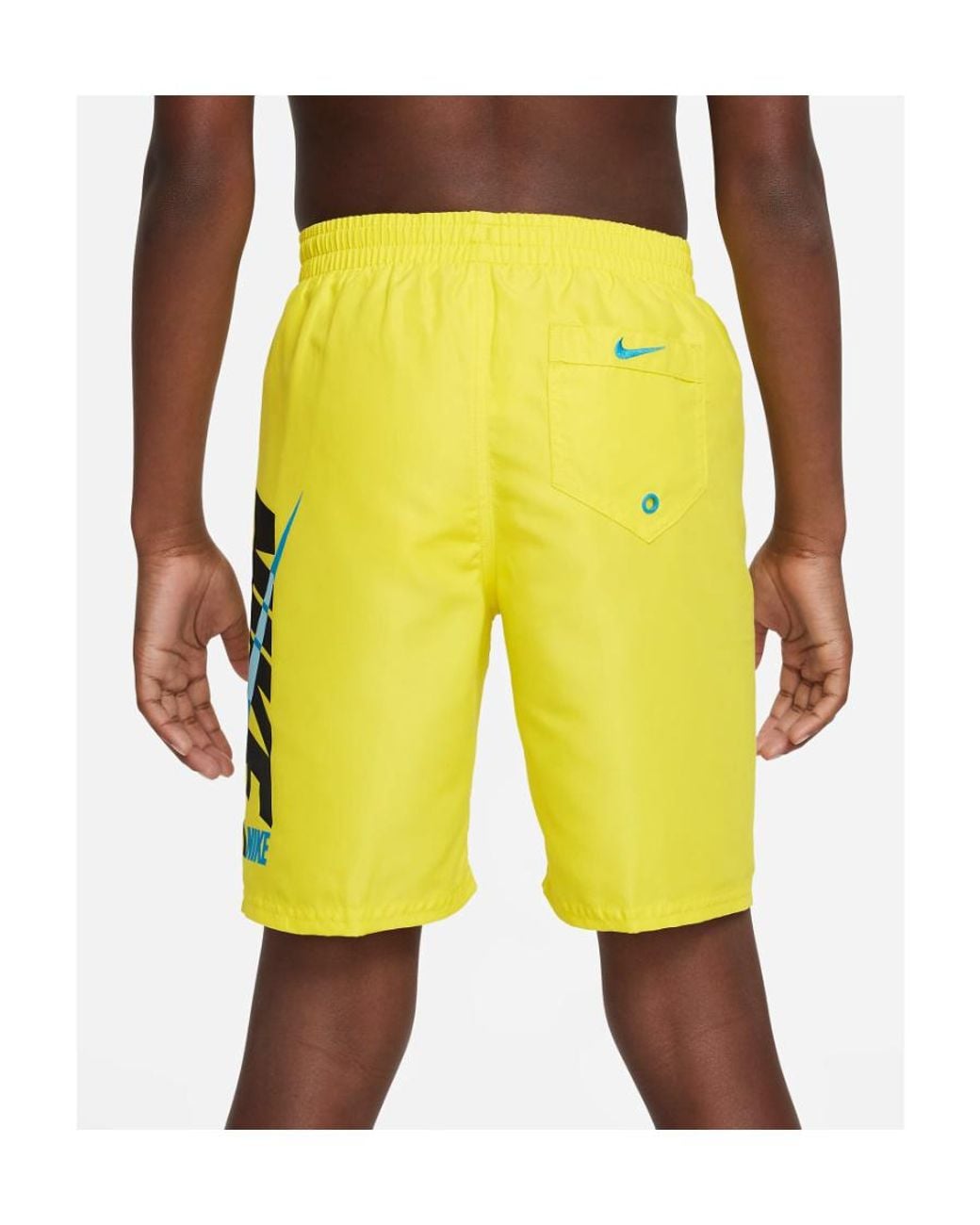 Nike Yellow Logo Shorts