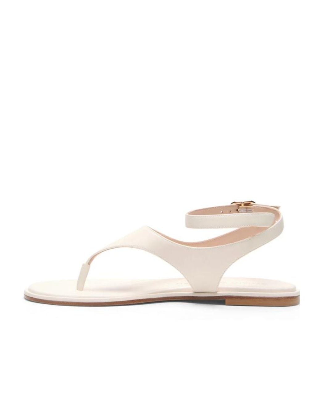 Stuart Weitzman White Marley Sandal
