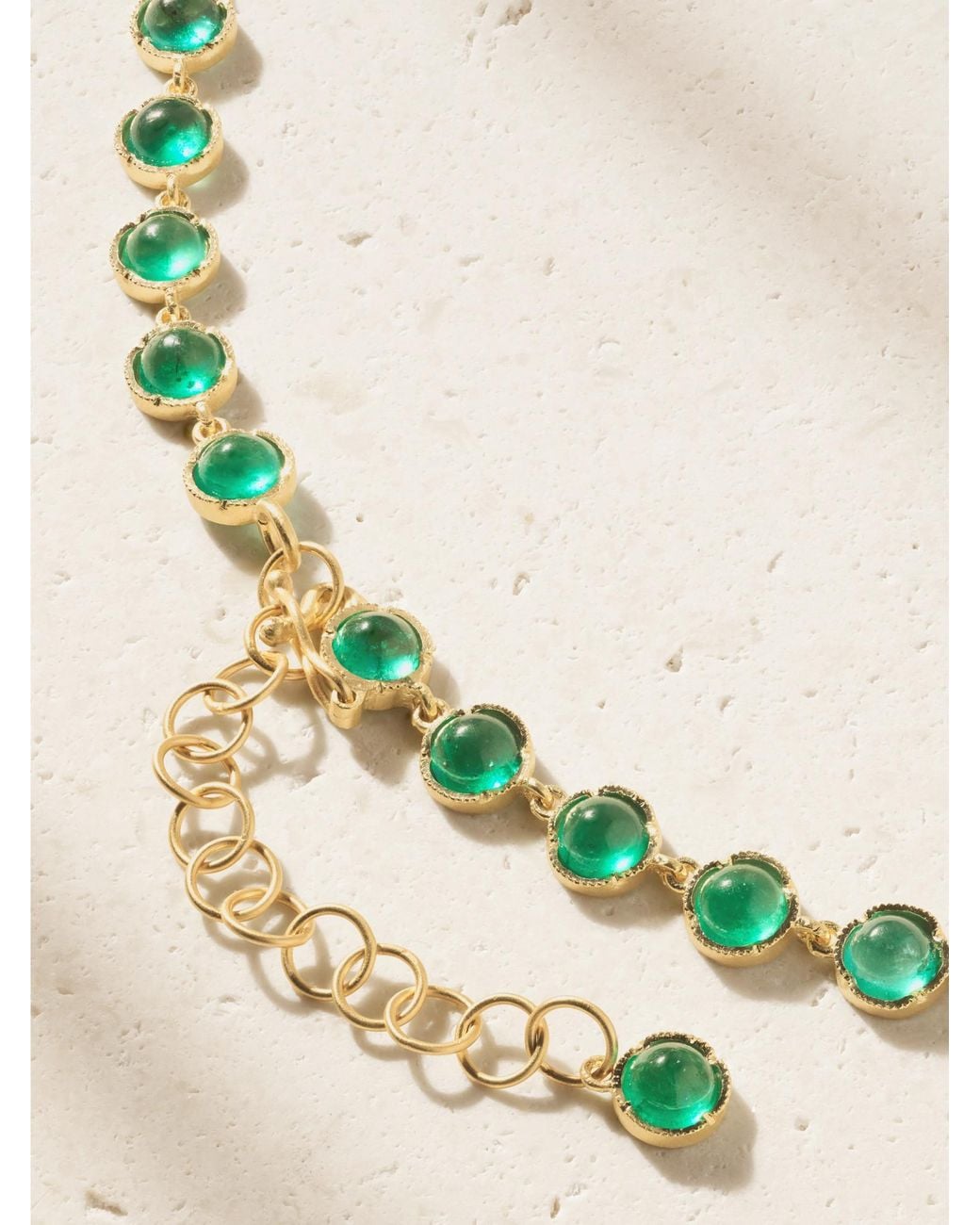 Irene Neuwirth Metallic 18-Karat Emerald Necklace