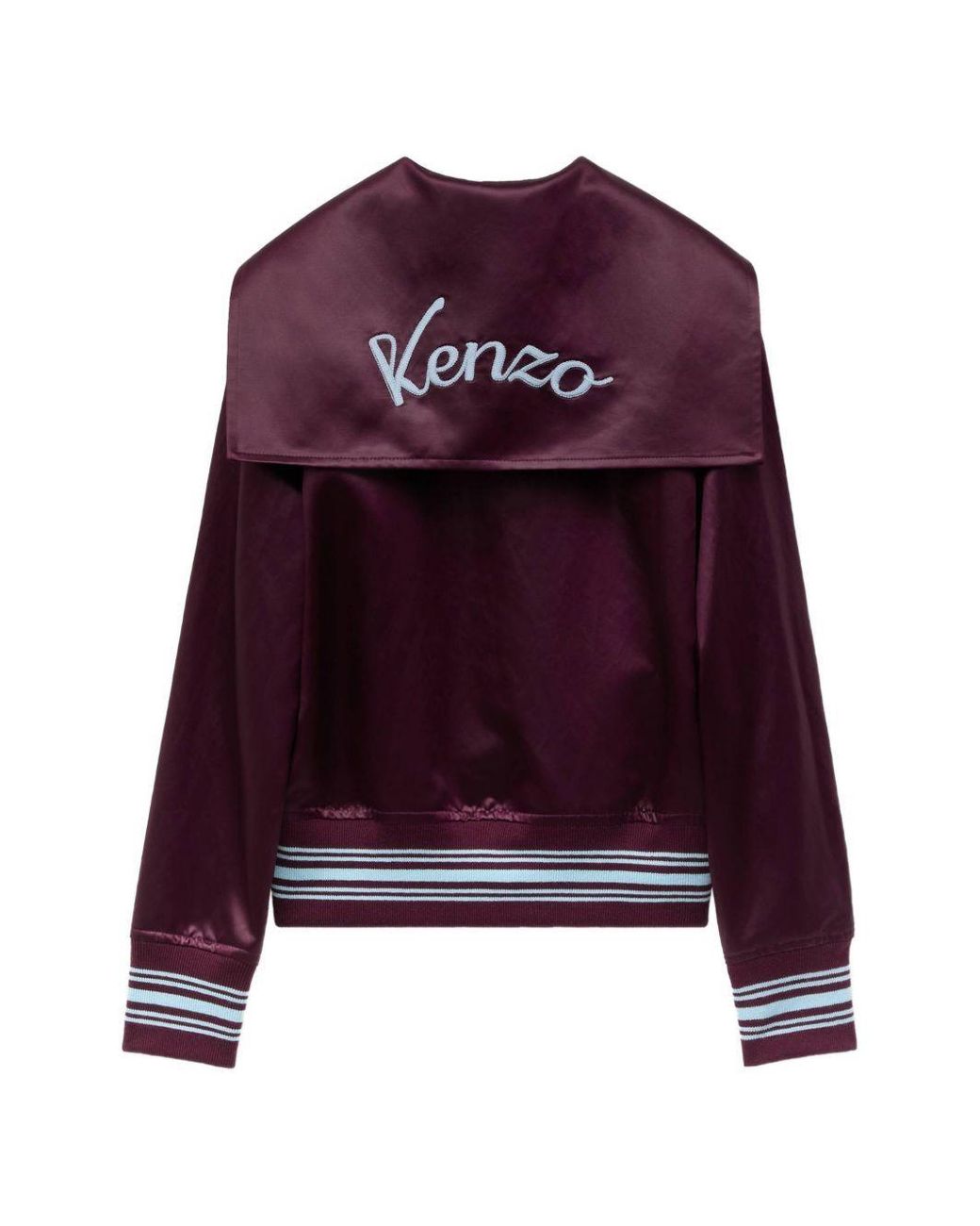 KENZO Purple Embroidered Logo Bomber Jacket