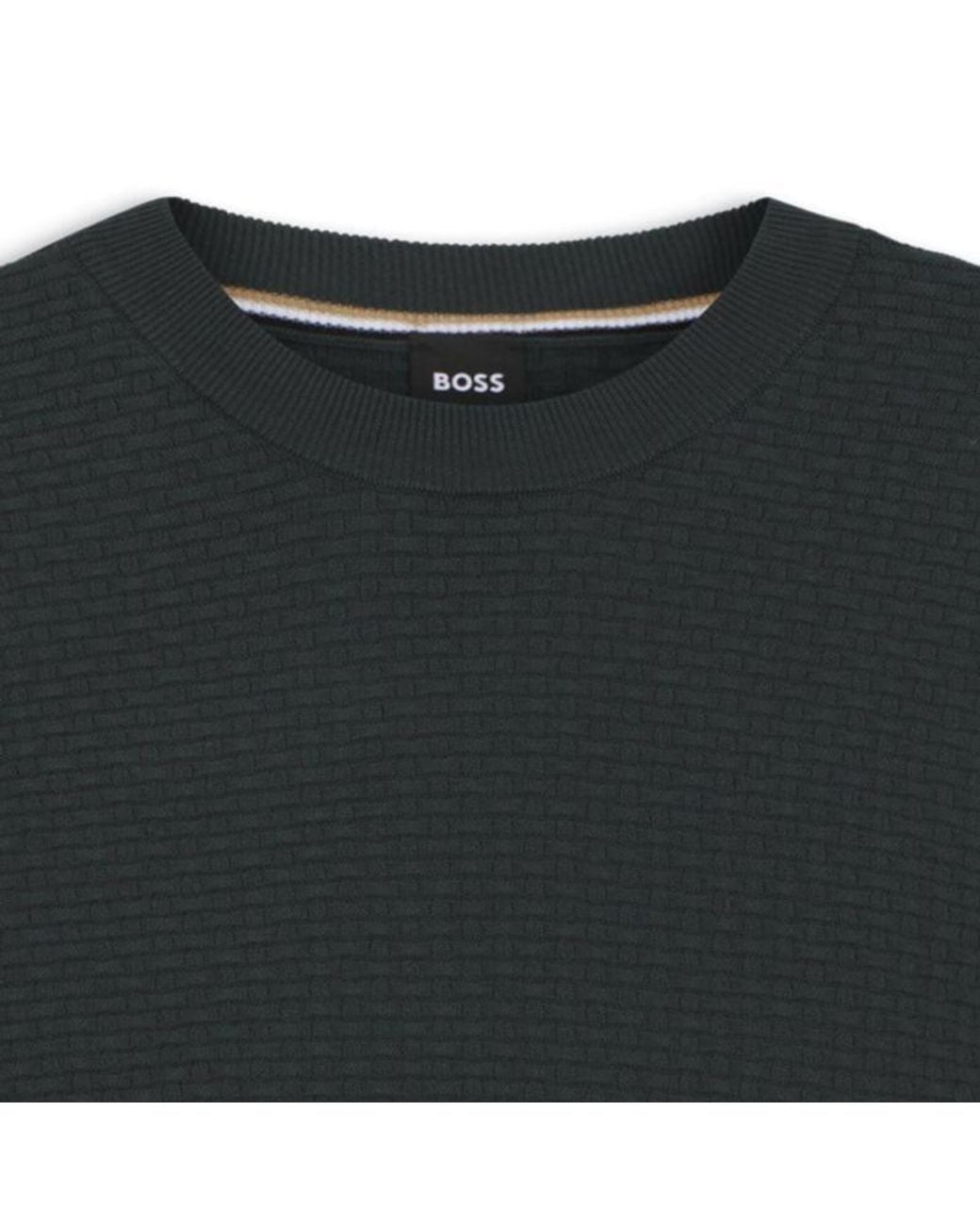 Boss Green Crew-Neck Sweater for men