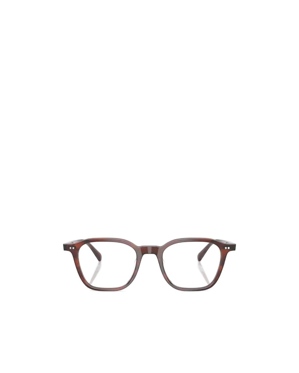 Oliver Peoples White Geometric-Frame Clear-Lens Glasses for men