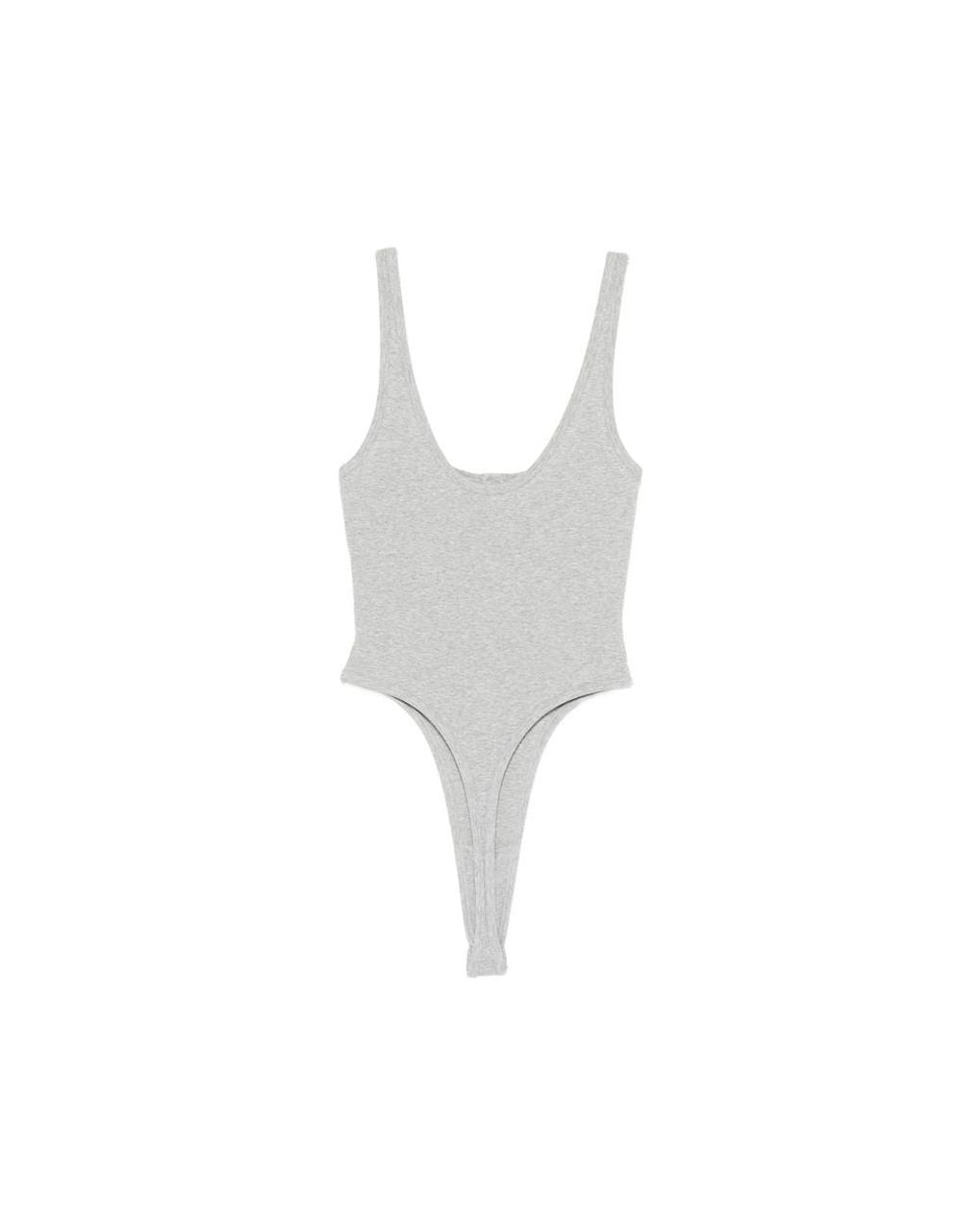 Versace White Logo-Embroidered Ribbed Bodysuit