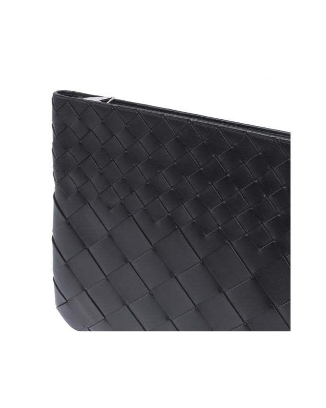 Bottega Veneta Black Half Zip Pouch for men