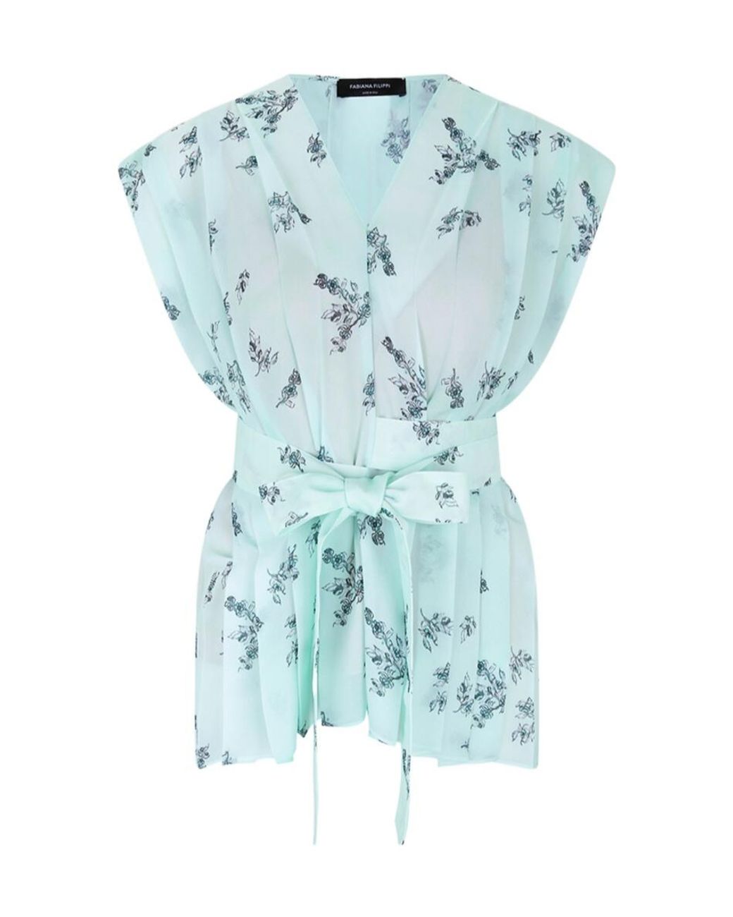 Fabiana Filippi Blue Printed Tops