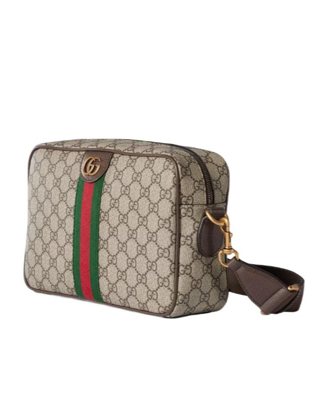 Gucci Gray Ophidia Medium Crossbody Bag for men