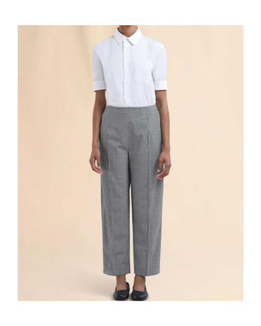 Marni Gray Checked Tailored Trousers