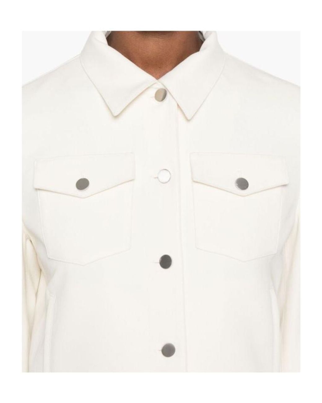 Theory White Shrunken Jacket