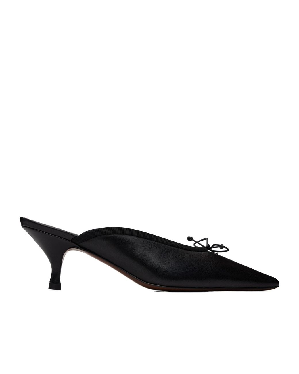 Vivienne Westwood Black Margot Bow-Detail Pointed Mules