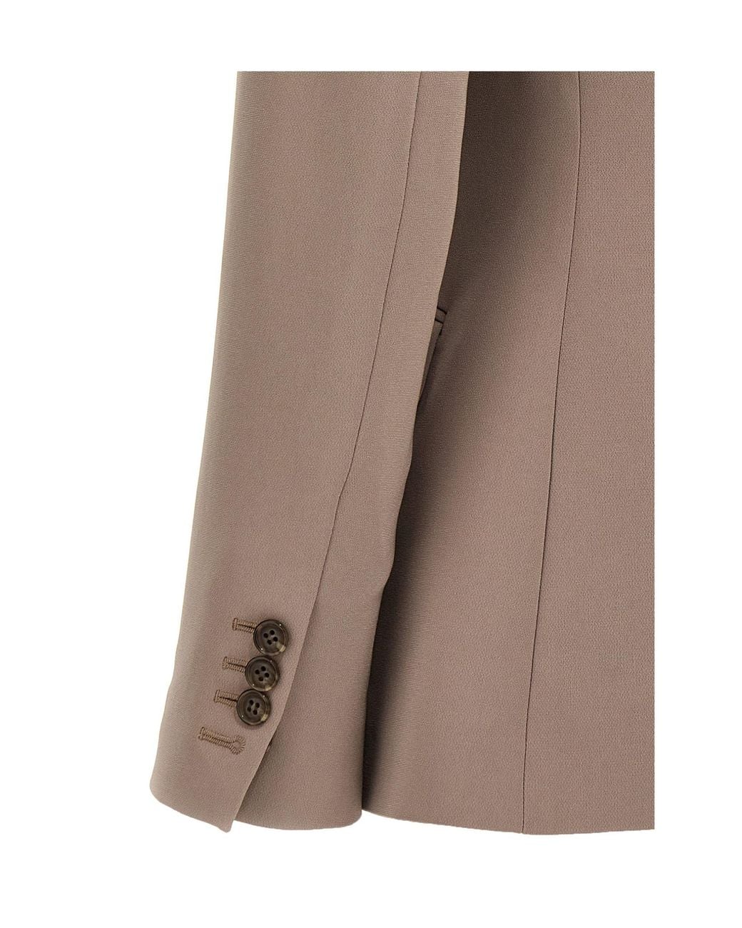 Theory Brown Admiral Crepe Staple Blazer